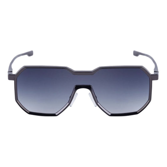 Punk style one piece large frame polygonal trendy sunglasses